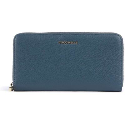 Coccinelle Metallic Soft Portafoglio blu Coccinelle Metallic Soft Portafoglio blu