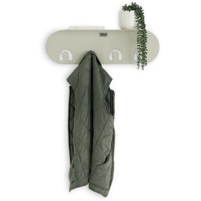 Mobili Fiver Appendiabiti da parete in metallo Camilla, 60 cm, Beige Mobili Fiver Appendiabiti da parete in metallo Camilla, 60 cm, Beige