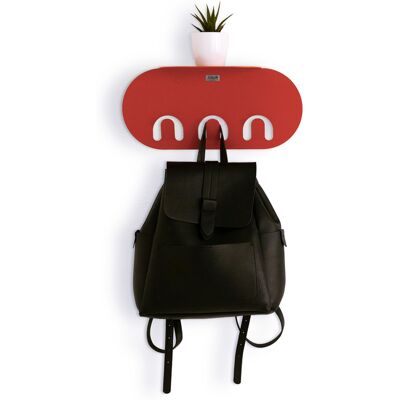 Mobili Fiver Appendiabiti da parete in metallo Camilla, 40 cm, Terracotta Mobili Fiver Appendiabiti da parete in metallo Camilla, 40 cm, Terracotta
