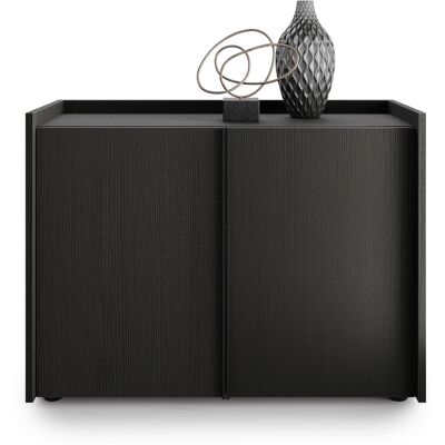 Mobili Fiver Mobile Basso Romina (93,6x36x70 cm), 2 Ante, Nero Frassino Mobili Fiver Mobile Basso Romina (93,6x36x70 cm), 2 Ante, Nero Frassino