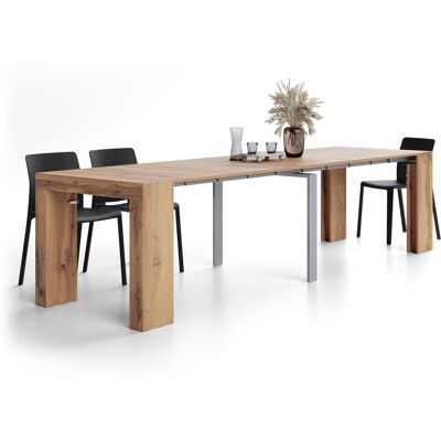 Mobili Fiver Tavolo Consolle Allungabile Evolution, 45(305)x90, Rovere Rustico Mobili Fiver Tavolo Consolle Allungabile Evolution, 45(305)x90, Rovere Rustico