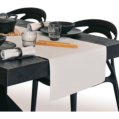Mobili Fiver Runner da Tavola Gioele in cotone 45x300, Grigio chiaro Mobili Fiver Runner da Tavola Gioele in cotone 45x300, Grigio chiaro