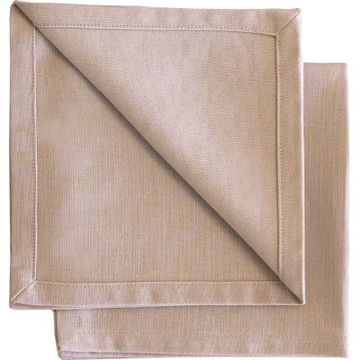 Mobili Fiver Tovaglioli Gioele in cotone 35x35, Set da 2, Beige Mobili Fiver Tovaglioli Gioele in cotone 35x35, Set da 2, Beige
