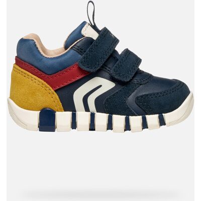 Geox Scarpe Iupidoo Baby Blu Navy/rosso Scuro 19 Geox Scarpe Iupidoo Baby Blu Navy/rosso Scuro 19