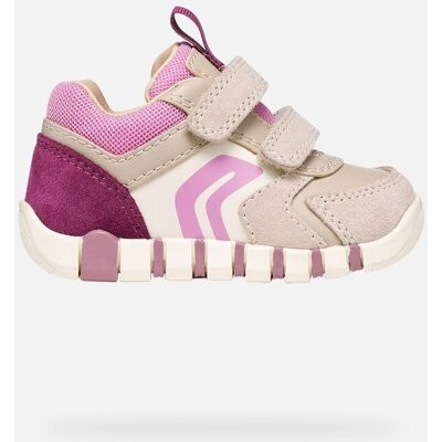 Geox Scarpe Iupidoo Baby Beige/rosa Scuro 19 Geox Scarpe Iupidoo Baby Beige/rosa Scuro 19