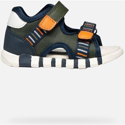 Geox Scarpe Sandal Iupidoo Neonato Verde Scuro/arancione 22 Geox Scarpe Sandal Iupidoo Neonato Verde Scuro/arancione 22