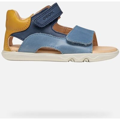 Geox Scarpe Sandal Steppieup Bimbo Blu Navy/ocra 22 Geox Scarpe Sandal Steppieup Bimbo Blu Navy/ocra 22