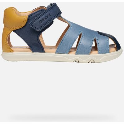 Geox Scarpe Sandal Steppieup Baby Blu Navy/ocra 22 Geox Scarpe Sandal Steppieup Baby Blu Navy/ocra 22