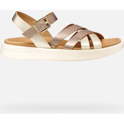 Geox Scarpe Xand 2s Donna Beige Scuro/oro Chiaro 39 Geox Scarpe Xand 2s Donna Beige Scuro/oro Chiaro 39