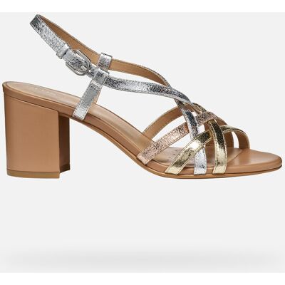 Geox Scarpe Virnilisa 65 S Donna Argento/oro Chiaro 36,5 Geox Scarpe Virnilisa 65 S Donna Argento/oro Chiaro 36,5