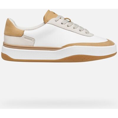 Geox Scarpe Dynamia Donna Bianco/marrone Chiaro 36 Geox Scarpe Dynamia Donna Bianco/marrone Chiaro 36