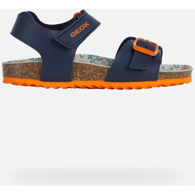 Geox Scarpe Ghita Bambino Blu Navy/arancione Scuro 29 Geox Scarpe Ghita Bambino Blu Navy/arancione Scuro 29