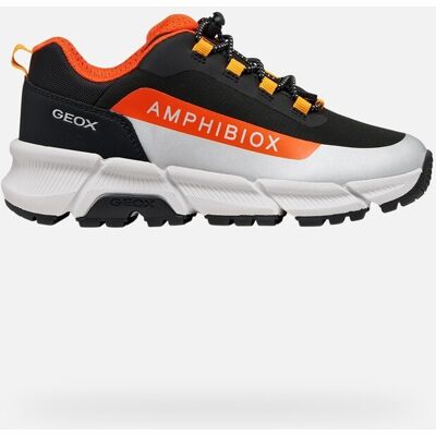 Geox Scarpe Flexyper Plus Abx Bambino Nero/arancione 34 Geox Scarpe Flexyper Plus Abx Bambino Nero/arancione 34