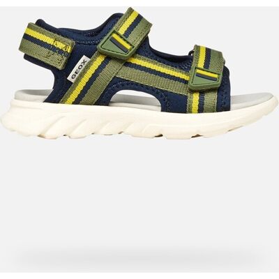 Geox Scarpe Sandal Airadyum Bambino Verde Militare/blu Navy 27 Geox Scarpe Sandal Airadyum Bambino Verde Militare/blu Navy 27