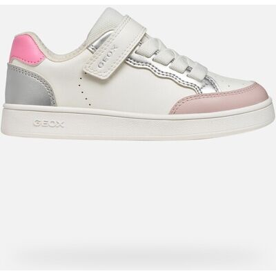 Geox Scarpe Eclyper Bambina Bianco/rosa 27 Geox Scarpe Eclyper Bambina Bianco/rosa 27