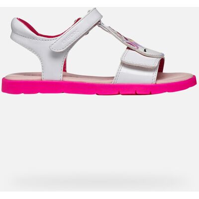 Geox Scarpe Sandal Joyfoot Bambina Bianco/fucsia Fluo 26 Geox Scarpe Sandal Joyfoot Bambina Bianco/fucsia Fluo 26