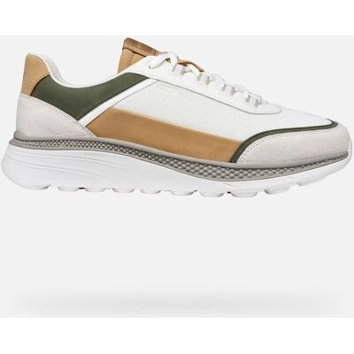 Geox Scarpe Spherica Actif X1 Uomo Bianco/verde Muschio 46 Geox Scarpe Spherica Actif X1 Uomo Bianco/verde Muschio 46