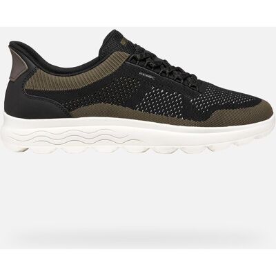 Geox Scarpe Spherica Plus Uomo Nero/verde Militare 39 Geox Scarpe Spherica Plus Uomo Nero/verde Militare 39