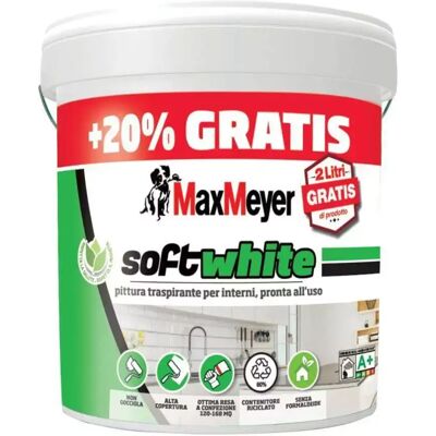 Max Meyer PITTURA SOFT WHITE 10LT + 2LT OMAGGIO Max Meyer PITTURA SOFT WHITE 10LT + 2LT OMAGGIO