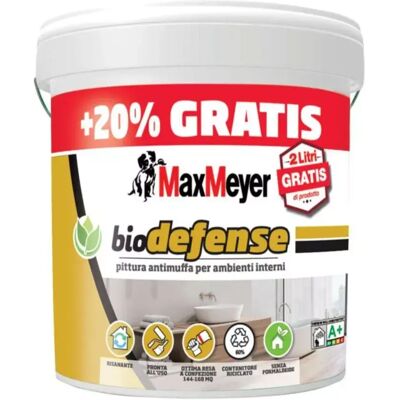 Max Meyer PITTURA BIODEFENCE 10LT + 2LT OMAGGIO Max Meyer PITTURA BIODEFENCE 10LT + 2LT OMAGGIO