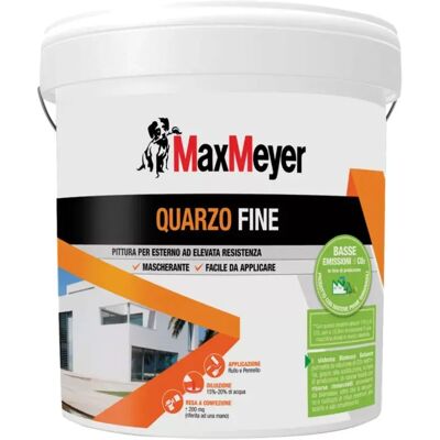 Maxmeyer - Quarzo Fine - Bianco - 4 L - Vernice esterna Maxmeyer - Quarzo Fine - Bianco - 4 L - Vernice esterna