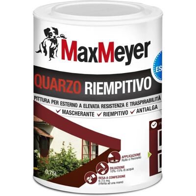 Maxmeyer - Pittura esterno traspirante Quarzo Bianco 0,75 L Maxmeyer - Pittura esterno traspirante Quarzo Bianco 0,75 L