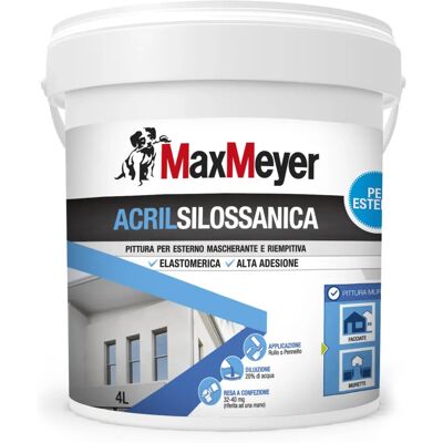 Max Meyer PITTURA ACRILSILOSSANICA 4 LT Max Meyer PITTURA ACRILSILOSSANICA 4 LT