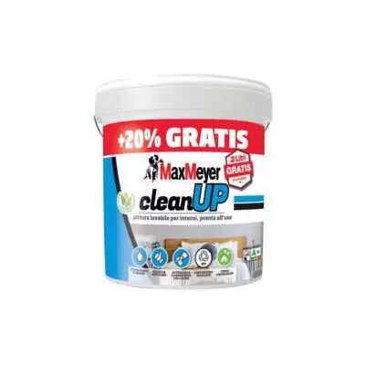 "Pittura murale lavabile max meyer ""clean up"" bianco 12 lt" "Pittura murale lavabile max meyer ""clean up"" bianco 12 lt"
