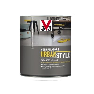 V33 "Vetrificatore parquet - urban style - zinco metallizzato - 0,75 litri" V33 "Vetrificatore parquet - urban style - zinco metallizzato - 0,75 litri"