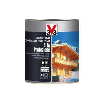 V33 "Protettivo completo per legno alta protezione a solvente, colore noce antico - 0,75 litri" V33 "Protettivo completo per legno alta protezione a solvente, colore noce antico - 0,75 litri"
