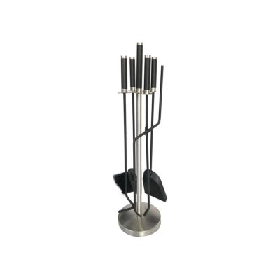 "Set 4 accessori per caminetto, stufa a legna e barbecue, completo di 4 pezzi con paletta, scopa, pinza e smuovi brace" "Set 4 accessori per caminetto, stufa a legna e barbecue, completo di 4 pezzi con paletta, scopa, pinza e smuovi brace"