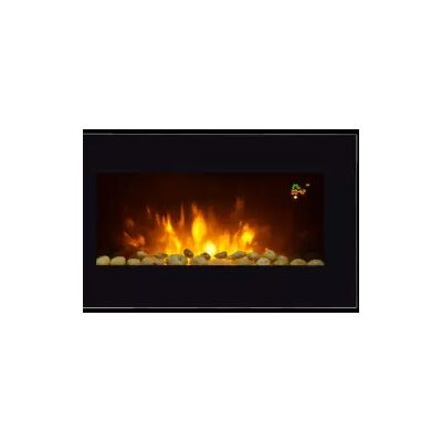 "Caminetto elettrico da parete vinco nero 2000 w - cod. 70410" "Caminetto elettrico da parete vinco nero 2000 w - cod. 70410"