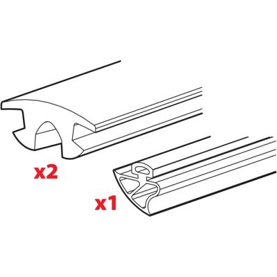Nordrive SET 3 GOMME BARRA KARGO PLUS L 180 CM. Nordrive SET 3 GOMME BARRA KARGO PLUS L 180 CM.