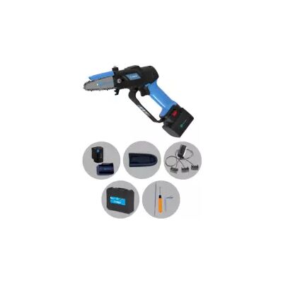 "Kit valigetta potatore a catena a batteria campagnola ""t-rex"" barra 10 cm 2 batterie 21,6v 2,5ah e 4,2ah, caricabatterie tripla uscita, kit attrezzi e copri-barra" "Kit valigetta potatore a catena a batteria campagnola ""t-rex"" barra 10 cm 2 batterie 21,6v 2,5ah e 4,2ah, caricabatterie tripla uscita, kit attrezzi e copri-barra"