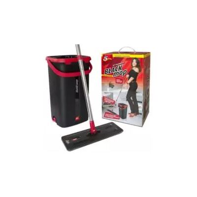"Kit lavapavimenti black mop con sistema lava e asciuga - superfive" "Kit lavapavimenti black mop con sistema lava e asciuga - superfive"