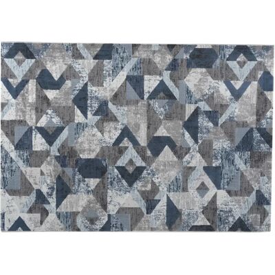 Muse TAPPETO DOUBLE GRIGIO/CELESTE 133X190CM BLU010 Muse TAPPETO DOUBLE GRIGIO/CELESTE 133X190CM BLU010