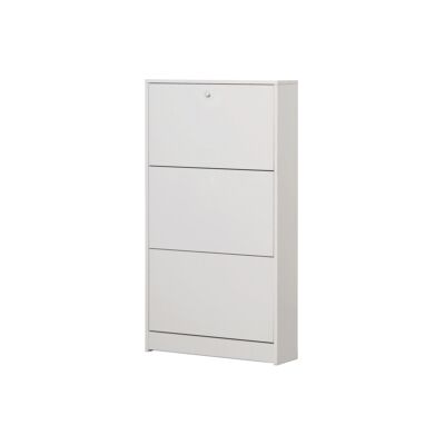 Sarmog "Scarpiera bianca con 3 ante, 62x114x18 cm" Sarmog "Scarpiera bianca con 3 ante, 62x114x18 cm"
