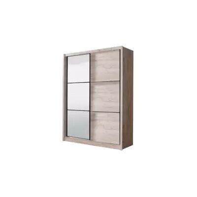 BellaHome "Armadio 2 ante scorrevoli ""madrid"" con specchio effetto quercia 212x61x215 cm" BellaHome "Armadio 2 ante scorrevoli ""madrid"" con specchio effetto quercia 212x61x215 cm"