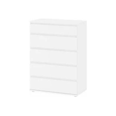 "Cassettiera ""nova"" con 5 cassetti bianca, 76x106x40 cm" "Cassettiera ""nova"" con 5 cassetti bianca, 76x106x40 cm"