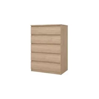 "Cassettiera 5 cassetti ""naia"" legno 77x50x111,3 cm" "Cassettiera 5 cassetti ""naia"" legno 77x50x111,3 cm"