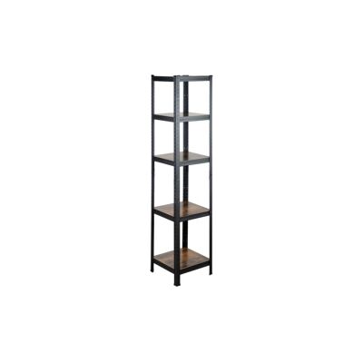 "Scaffale in metallo 5 ripiani easy system effetto legno antico portata 450 kg 40x40x180 cm" "Scaffale in metallo 5 ripiani easy system effetto legno antico portata 450 kg 40x40x180 cm"