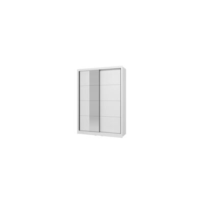 "Armadio 2 ante scorrevoli bellahome ""alba"" con specchio bianco 155,2x59,8x215,7 cm" "Armadio 2 ante scorrevoli bellahome ""alba"" con specchio bianco 155,2x59,8x215,7 cm"