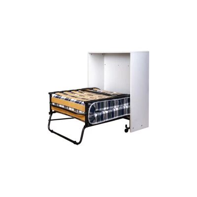 "Mobile letto singolo estraibile a scomparsa con rete e materasso somnus bianco 80x190 cm" "Mobile letto singolo estraibile a scomparsa con rete e materasso somnus bianco 80x190 cm"