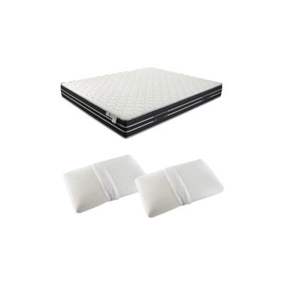 "Kit materasso matrimoniale e due guanciali dormir ""sleep virusfree"" 160x190 cm" "Kit materasso matrimoniale e due guanciali dormir ""sleep virusfree"" 160x190 cm"