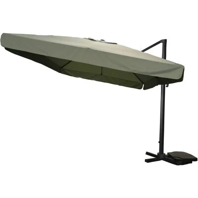 EuroGarden OMBRELLONE TOP GUN 3X4 TELO VERDE STRUTTURA GRIGIA EuroGarden OMBRELLONE TOP GUN 3X4 TELO VERDE STRUTTURA GRIGIA