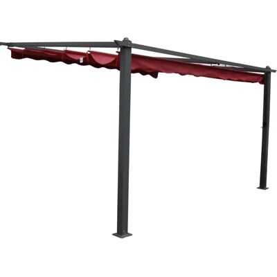 EuroGarden GAZEBO ALLUMINIO DAIANA SCORREVOLE 3X4M BURGUND EuroGarden GAZEBO ALLUMINIO DAIANA SCORREVOLE 3X4M BURGUND