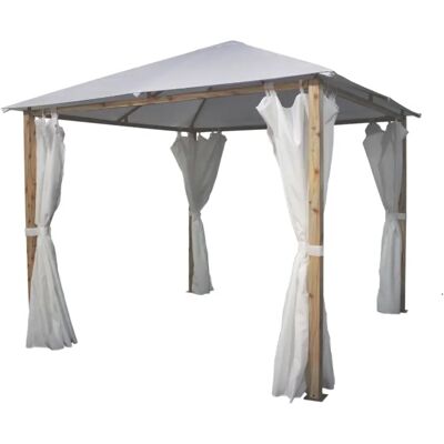 EuroGarden GAZEBO TRENTO 3X3 ALU EFFETTO LEGNO CON TENDE EuroGarden GAZEBO TRENTO 3X3 ALU EFFETTO LEGNO CON TENDE