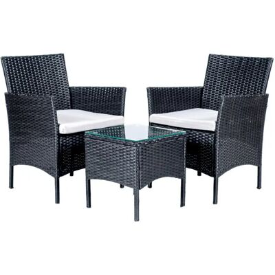 EuroGarden SET LIPSIA RATTAN NERO,CUSC.GRIGI,TAVOLO TOP VETRO EuroGarden SET LIPSIA RATTAN NERO,CUSC.GRIGI,TAVOLO TOP VETRO