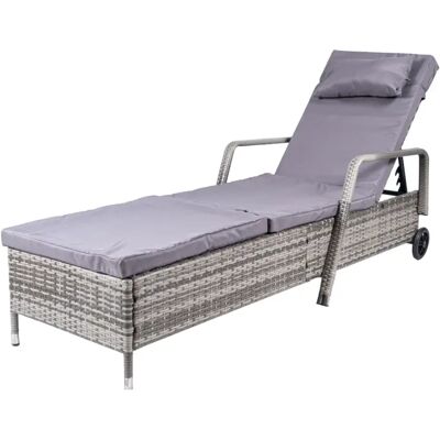 EuroGarden LETTINO HOLIDAY RATTAN GRIGIO C/CUSCINI EuroGarden LETTINO HOLIDAY RATTAN GRIGIO C/CUSCINI