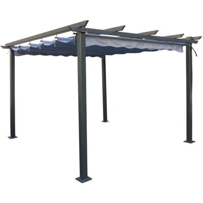 EuroGarden GAZEBO PERGOLA DAIANA ACCIAIO 3X3M GRIGIO EuroGarden GAZEBO PERGOLA DAIANA ACCIAIO 3X3M GRIGIO